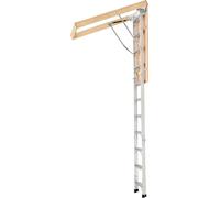 SucceBuy Escalier de grenier en aluminium, charge maximale 170 kg, hauteur 3-3,13 m
