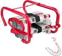 SucceBuy Escalier de secours, 4 m, échelle de secours télescopique pouvant supporter jusqu'à 453,6 kg, fabriquée en alliage d'aluminium et sangle en polyester robuste, échelons antidérapants et larges