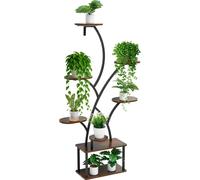 SucceBuy Étagère pour plantes avec lampes de croissance, 8 niveaux d'étagère pour plantes, étagère pour fleurs avec 3 minuteries et 10 réglages de luminosité, étagère décorative pour plantes pour le s