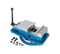 SucceBuy Etau de Table 12,7cm Vis de Haute Précision 360º Pivot de Base Bleu et Argent