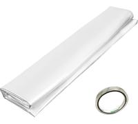 SucceBuy Film pour serre, 24 x 50 ft, 6 mils de polyéthylène, plastique transparent, excellente résistance pour le chauffage