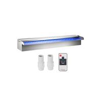 SucceBuy Fontaine de Piscine 60x11,5x8cm Avec 2 Conduits d'Eau et Un Télécommande