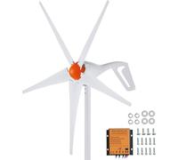 SucceBuy Générateur éolien 500 W, kit éolien 12 V 5 pales avec contrôleur MPPT, direction du vent réglable et vitesse de démarrage de 2,5 m/s, pour la maison, la ferme, les camping-cars, les bateaux