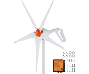 SucceBuy Générateur éolien 500 W, kit éolien 12 V 5 pales avec contrôleur MPPT, direction du vent réglable et vitesse de démarrage de 2,5 m/s, pour la maison, la ferme, les camping-cars, les bateaux