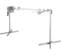 SucceBuy Gril à cochons de lait Gril à brochettes Gril à rôtisserie 1321 mm AC 220-240 V, Set de gril électrique à 8 niveaux avec capacité de charge de 40 kg, moteur de 38 W pour fêtes et événements