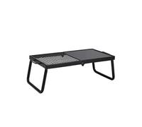 SucceBuy Grille de Cuisson 57x28,5x23cm Capacité 6kg Pliable Demi-Grille Demi-Plaque
