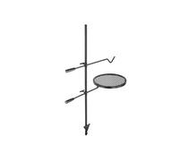 SucceBuy Grille de Cuisson de Camp Pivotante Avec Poteau 81,5x36x122,5cm Hauteur Réglable
