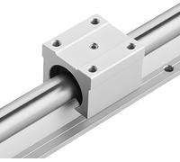 SucceBuy Guides linéaires SBR20, jeu de 2 rails de 2000 mm de long et 4 blocs coulissants, arbres entièrement montés sur roulements, convient pour les machines de découpe, de meulage, de fraisage et d