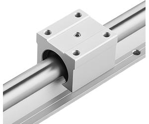 SucceBuy Guides linéaires SBR20, jeu de 2 rails de 2000 mm de long et 4 blocs coulissants, arbres entièrement montés sur roulements, convient pour les machines de découpe, de meulage, de fraisage et d