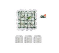 SucceBuy Haie Artificielle Réaliste 24PCS Mur à Fleurs Artificielles 3D Pour Mariage
