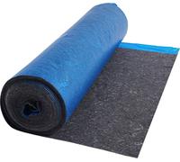 SucceBuy Isolation phonique, 18,8 m² par rouleau, sous-couche de 3 mm d'épaisseur avec pare-vapeur intégré, fibre + film PE, réduction du bruit et isolation phonique, convient pour vinyle, stratifié e