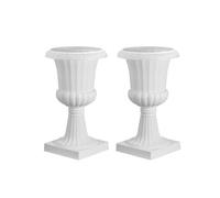 SucceBuy Jardinière Urne Plastique 25x42cm Lot de 2 Pour Intérieur Extérieur Mariage Fêtes