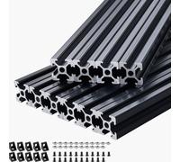 SucceBuy Jeu de 10 profilés en aluminium de 2000 mm 2020 Profilé à rainure Guidage linéaire