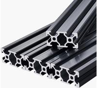 SucceBuy Jeu de 5 profilés en aluminium 1500 mm Profilé à rainure 2040 pour applications linéaires