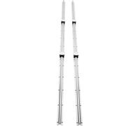 SucceBuy Jeu de rails de guidage linéaire, SBR20 2200mm, 2 PCS 86.6 in rails de guidage avec 4 PCS SBR20UU blocs de glissement, Idéal pour les machines à routeur CNC & les projets de bricolage