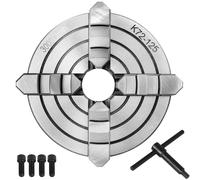 SucceBuy K72-125 mandrin de tour 5 pouces 4 mâchoires indépendant réversible mandrin de tour en métal accessoires de Machine de tournage, utilisation de tours K72-125 4-Jaw