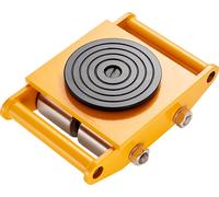 SucceBuy Kit de 4 chariots pour machines, capacité de charge 12 t, transporteur en acier au carbone avec roues 360°, transport d'équipements industriels pour entrepôts et usines
