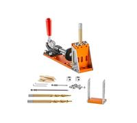 SucceBuy Kit de Gabarit de Trou de Poche Profondeur Réglable 1,27-3,81cm Aluminium