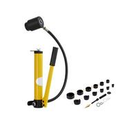 SucceBuy Kit d'emporte-pièce hydraulique de 10 tonnes, coupe-tubes 1/2" à 2", 6 matrices, outils pour chasser la tôle pour aluminium, acier inoxydable, plastique