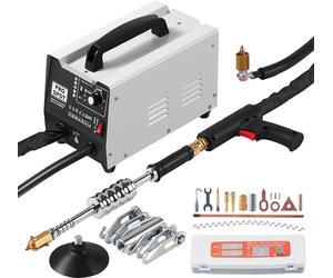 SucceBuy Kit de réparation de goujons par soudage, 1,8 kW Soudeuse par points-extracteur de goujons avec soudage automatique/manuel et 7 modes polyvalents, Carrosserie automobile Soudeuse par points-e