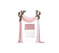 SucceBuy Kit Fleurs Artificielles Pour Arche de Mariage Avec 2 Bouquets de Fleurs Rose
