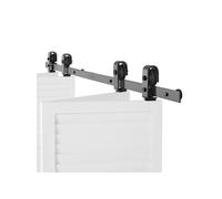 SucceBuy Kit Quincaillerie de Porte 152,4x4x0,6cm Installation Facile Durable