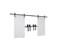 SucceBuy Kit Quincaillerie de Porte Coulissante Largeur 1,12-1,32m Capacité 150kg