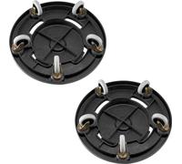 SucceBuy Lot de 2 chariots à déchets ronds, compatibles avec les conteneurs de 20, 32, 44 et 55 gallons