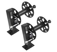 SucceBuy : lot de 2 enrouleurs de câbles de soudage, enrouleurs de tuyaux avec 2 enrouleurs vides pour 38,1 m de tuyau de soudage de 70 mm² et 45,1 m de 50 mm², enrouleur manuel en acier avec goupille