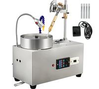SucceBuy - Machine à facetter les pierres précieuses 180W, manipulateur à facettes, pompe à eau légère Led, 2800 tr/min, traitement des pierres précieuses plates, polisseuse d'angle de Jade
