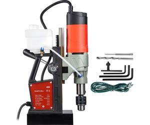 SucceBuy Magnetic Drill, 1200W, 1.57" diamètre de perçage, 2922lbf/13000N, vitesse variable, 580 RPM Electric Mag Drill Press pour le perçage de surface et Home Improvement, CE Listed
