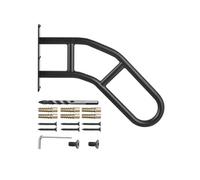 SucceBuy Main Courante d'Escalier 73,7cm Pour 3 Marches Finition Noire Mate Capacité 240kg