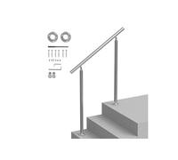 SucceBuy Main Courante Escalier 100cm en Acier Inoxydable Installation Facile