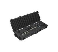 SucceBuy Mallette Pour Armes 139,1cm Durable Portable et Facile à Déplacer Noir PU