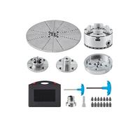 SucceBuy Mandrin Tour à Bois 9,6cm 4 Mâchoires KP965 Pour Tours Usinage de Précision