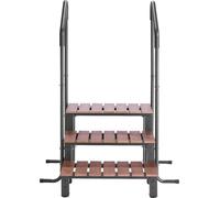 SucceBuy Marchepied de baignoire Escalier de piscine avec 3 marches, 640,08 mm de large escalier extérieur pour piscines hors sol et gonflables, supporte jusqu'à 249,48 kg, idéal pour véranda et terra