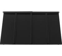 SucceBuy Marquise de fenêtre 112,5x61x61 cm, auvent de porte avec cadre triangulaire en acier, protection contre la pluie, la neige et le soleil pour portes, fenêtres, vérandas et balcons