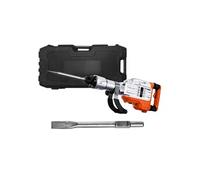 SucceBuy Marteau De Démolition 3500W Avec 2 Burins Remplaçables Poignée Rotative 360°