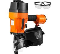 SucceBuy MCN90 Cloueur pour cadres en bobine, 1-3/4" à 3-1/2", cloueur pneumatique à 15 degrés avec réglage de la profondeur, cloueur pneumatique 90-120 PSI pour planchers, cadres et montage mural