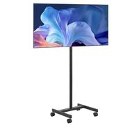 SucceBuy Meuble TV roulant Meuble TV mobile pour différentes tailles TV Meuble TV portable avec roulettes pour salon chambre bureau Singer Bracket