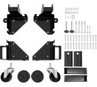 SucceBuy Mobile Base, capacité de charge de 400 lbs, réglable de 9,5 x 9,5 pouces à l'infini, support universel robuste avec roues pivotantes pour le travail du bois, scie à ruban, outils, machines
