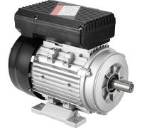 SucceBuy Moteur électrique de 0,55 kW à 1400 tr/min, courant alternatif 220-240 V, 4,5 A, 80, cadre B3, moteur de compresseur d'air monophasé, arbre cannelé de 19 mm