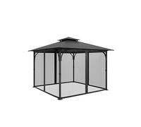 SucceBuy Moustiquaire Tonnelle 275x275x202cm Pour Jardin Patio Filet Uniquement