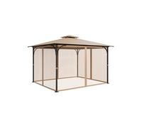 SucceBuy Moustiquaire Tonnelle 275x340x220cm Durable et Résistant Polyester Kaki