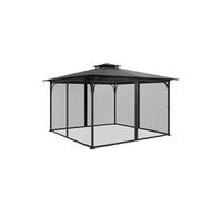 SucceBuy Moustiquaire Tonnelle 340x340x226cm Installation et Rangement Faciles Noir