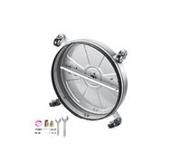 SucceBuy Nettoyeur de Surface Pour Nettoyeur Haute Pression 46,5cm en Acier Avec 2 Buse