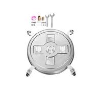 SucceBuy Nettoyeur de Surface Pour Nettoyeur Haute Pression 55,8cm 2 Buses Pour Béton