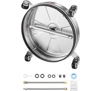 SucceBuy Nettoyeur haute pression 16,5", 4 roues, acier inoxydable, 4000 PSI