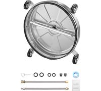 SucceBuy Nettoyeur haute pression 18", 4000 Max PSI, 4 roues, 2 barres