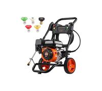 SucceBuy Nettoyeur à gaz, 3400 PSI 2.6 GPM 10L/min, avec 5 jeux de buses,Le nettoyeur à gaz fournit 3400 PSI et un débit de 10 L/min